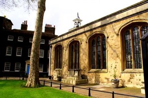 Chapel of St Peter Ad Vincula, Tower of London, where George Boleyn was buried.