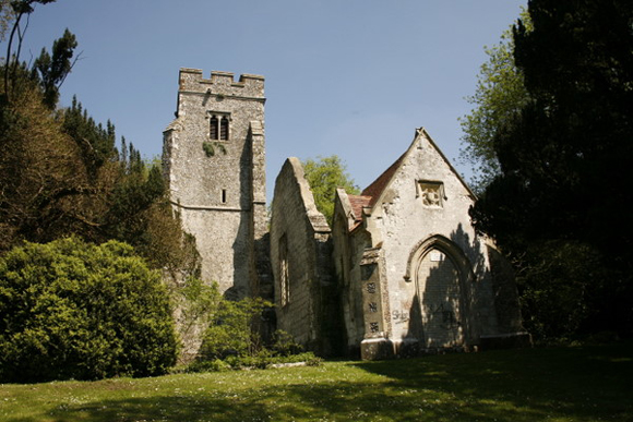 The ruins of St. Mary's Church