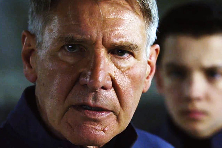 Harrison Ford as Graff in Ender's Game