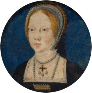 Princess Mary - Miniature by Lucas Horenbout  c 1521-1525