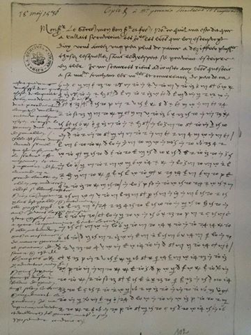 A letter in Chapuys' hand