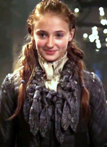 The young Sophie Turner in Season One of Game of Thrones