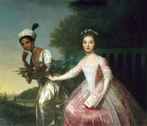 Painting of Lady Elizabeth Murray and Dido Elizabeth Belle, 1779, Attributed to Johann Zoffany