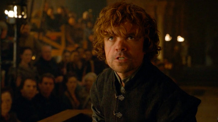 Tyrion Lannister on trial for the murder of Joffrey