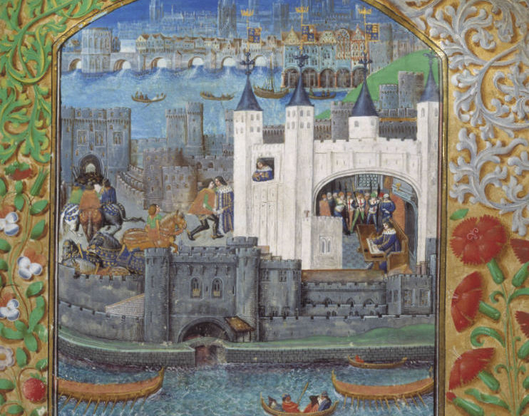 The 15th century Tower in a manuscript of poems by Charles, Duke of Orléans (1391-1465) 