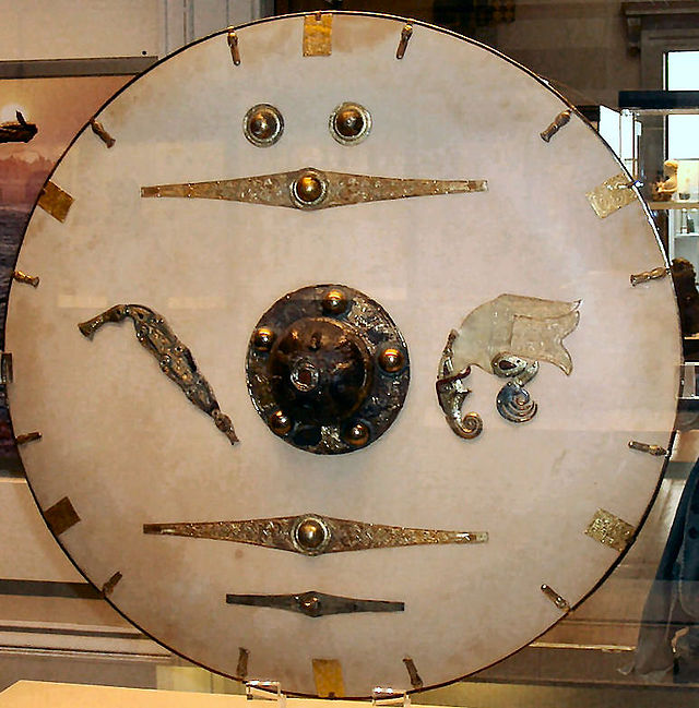 Reassembled shield-fittings found at Sutton Hoo