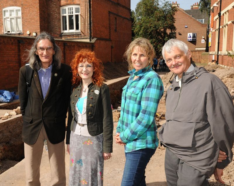 David and Wendy Johnson, Philippa Langley and John Ashdown-Hill |Picture @Philippa Langley