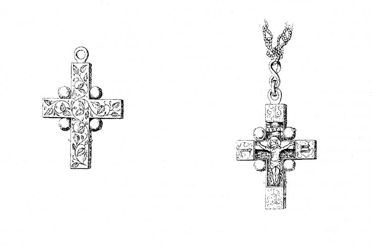 Illustration of the Clare Cross from Archaeological Journal, XXV, 1868