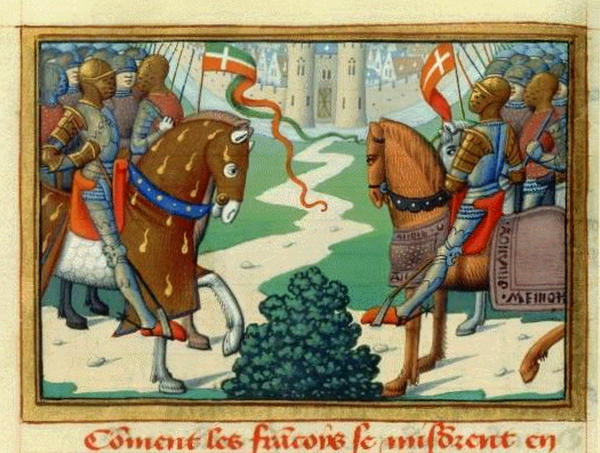 Siege of Rouen from Vigiles de Charles VII