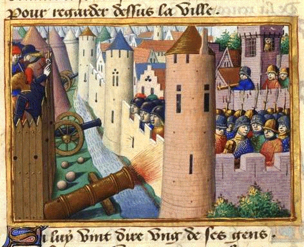 Siege of Rouen from Vigiles de Charles VII