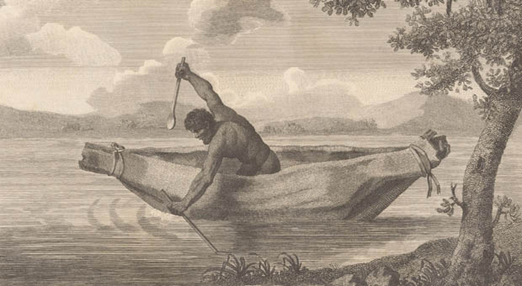 This engraving by James Grant of 'Pimbloy' is believed to be the only known depiction of Pemulwuy