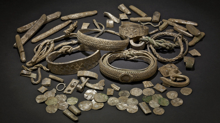 Jewellery from the Silverdale Viking hoard ©British Museum