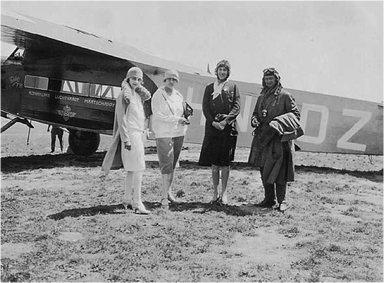 In July 1928 she became the first woman appointed as a co-pilot with a civil airline, KLM.[