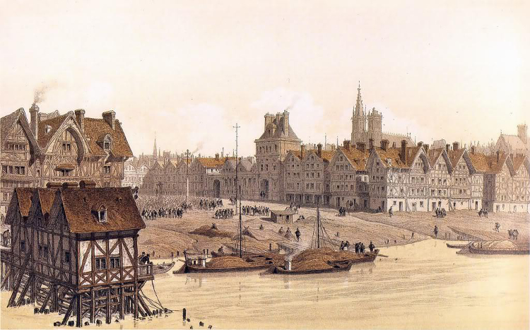 Medieval Paris, much as it would have appeared to Anne Boleyn during her time at the French court