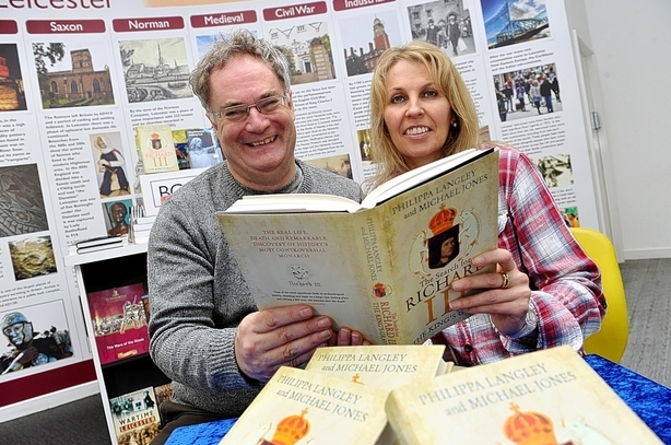 Michael and Philippa with their book - Picture: Leicester Mercury