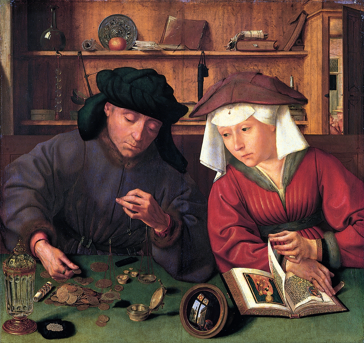 The Moneylender and His Wife, by Quentin Matsys 1456