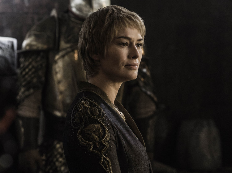 Cersei, looking smug because the whole show centres around her.